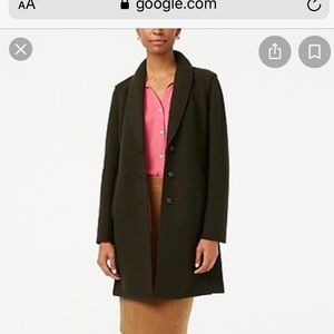 J. Crew Boiled Wool Top Coat EUC